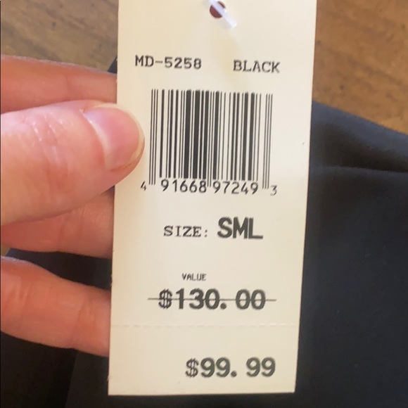 5/48 NWT one shoulder black dress - Picture 4 of 6